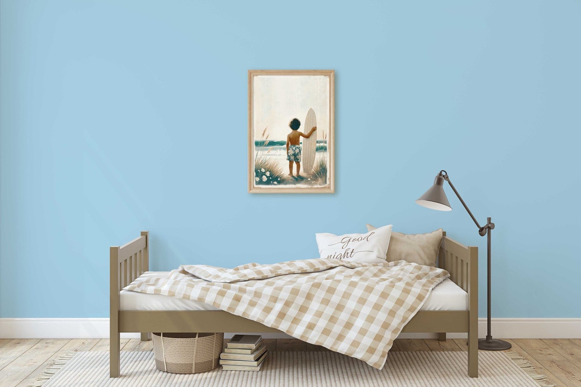 Surfing Nursery Decor, Surfer Boy Art, Beach - Themed Wall Decor - WildfieldPrints