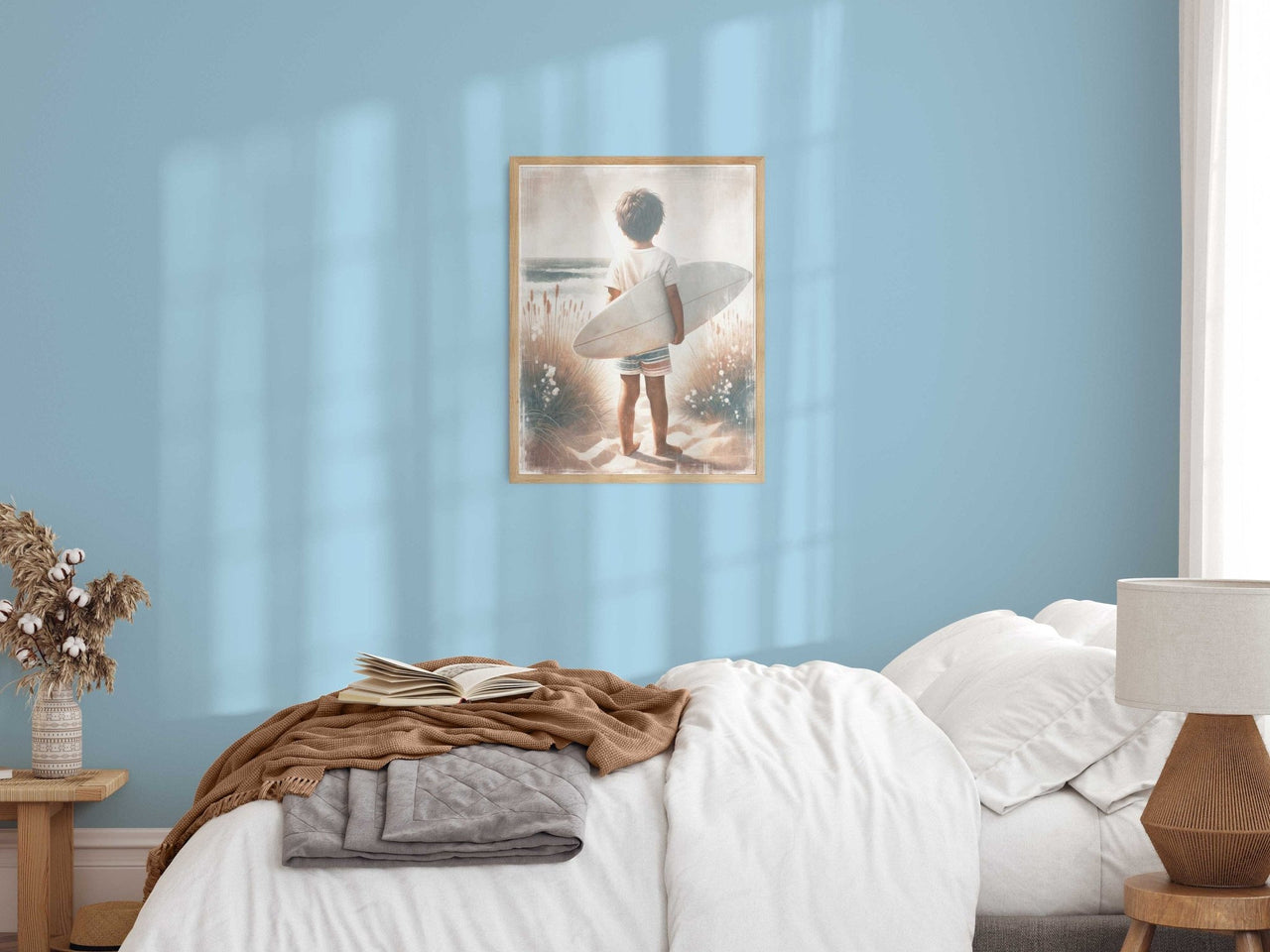 Surfer Boy Wall Art – Beach Boys Room Print