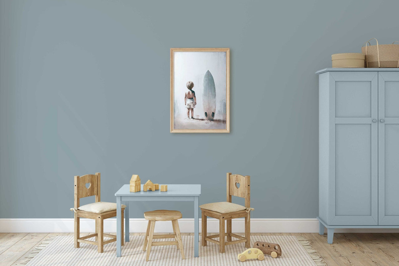 Surfer Boy Wall Art – Beach Kids Room Print