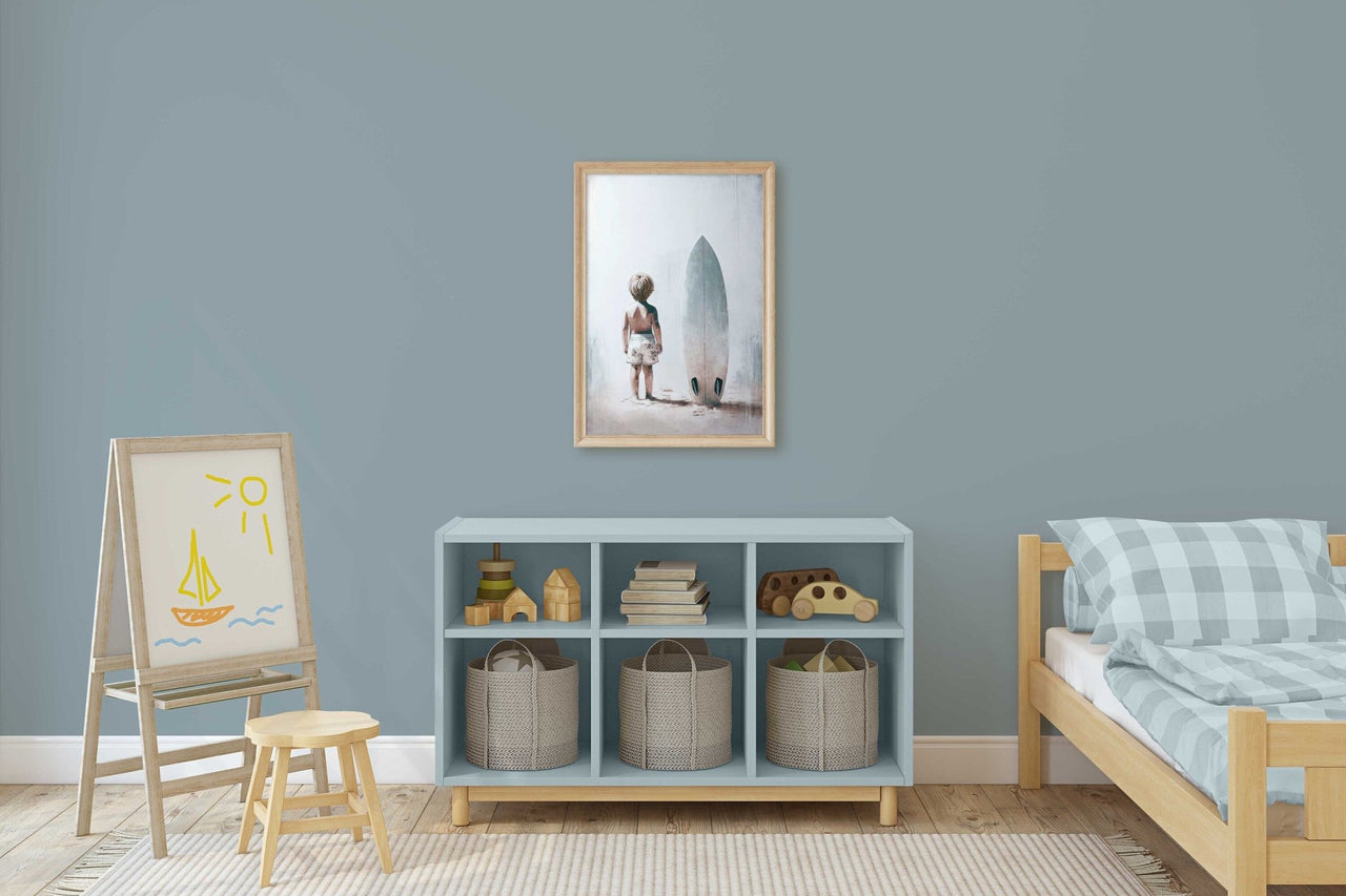 Surfer Boy Wall Art – Beach Kids Room Print
