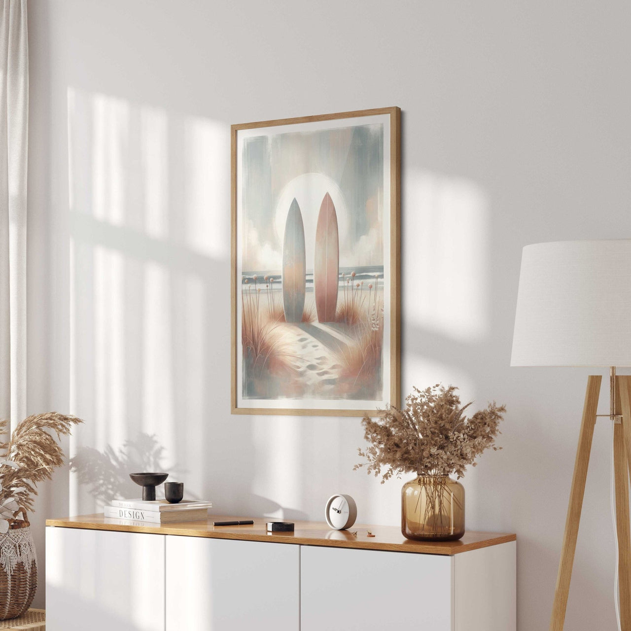 Surfing Wall Art – Coastal Living Room Print Collection