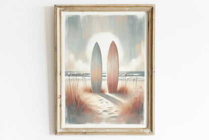 Surfing Wall Art, Beach House Decor, Surfer Print Collection - WildfieldPrints