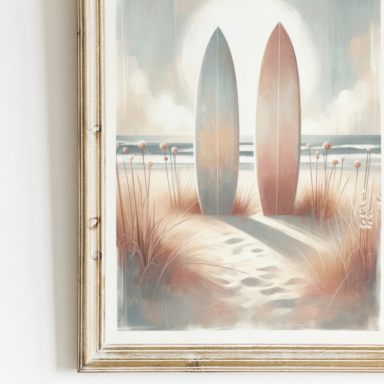 Surfing Wall Art – Coastal Living Room Print Collection