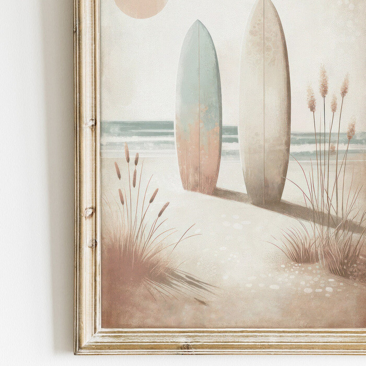 Surfboard Wall Art – Coastal Living Room Print