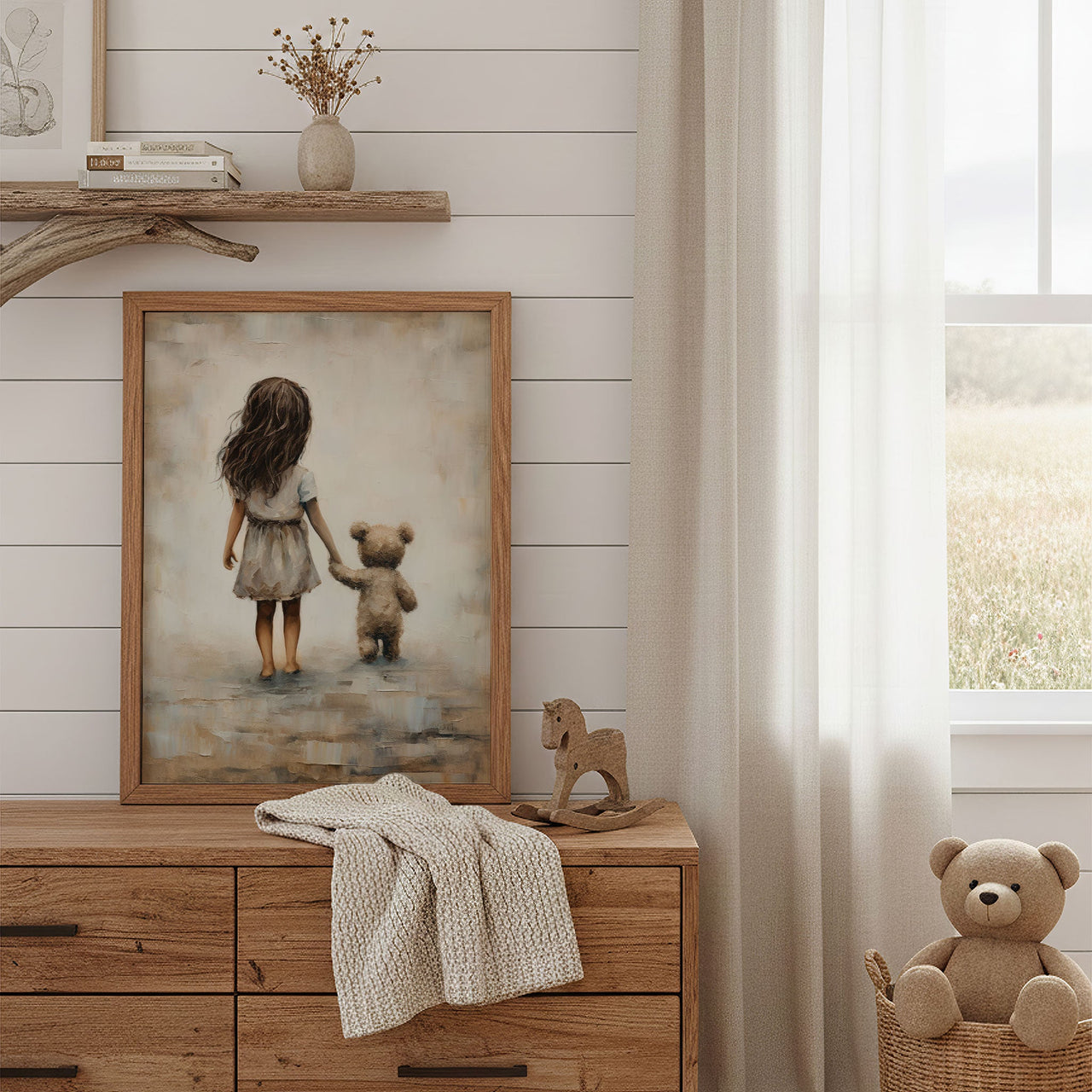Teddy Bear Print – Animal Nursery Wall Decor