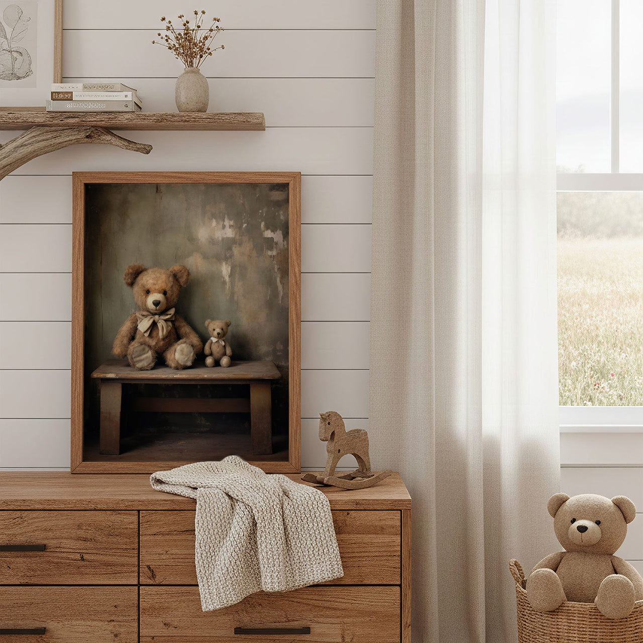 Teddy Bear Wall Art – Animal Nursery Print