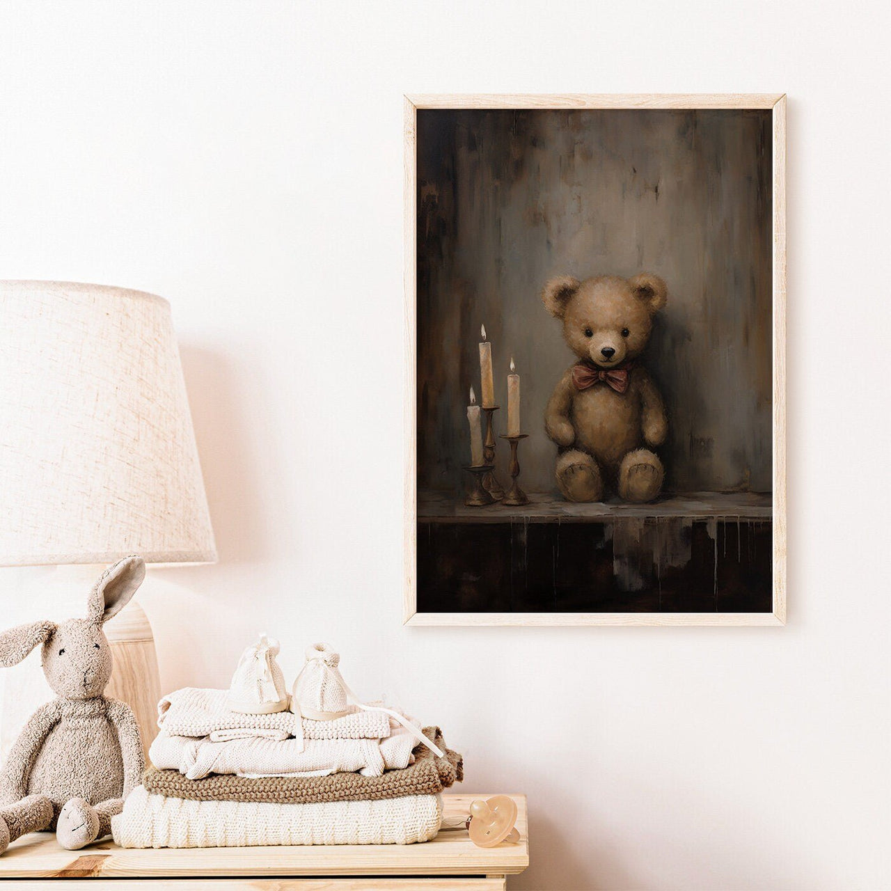 Teddy Bear Wall Art – Animal Nursery Print