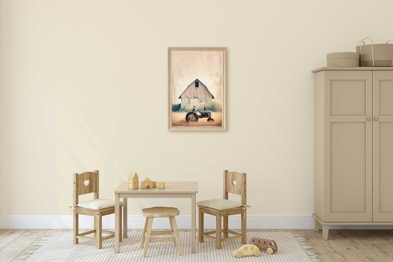 Tractor Wall Art – Farm Boys Room Print