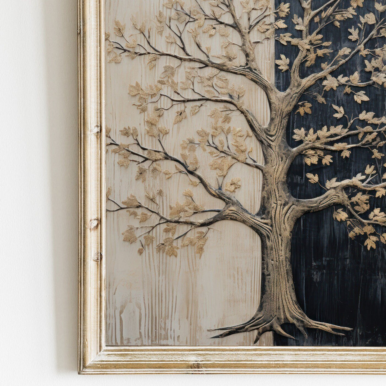 Oak Tree Wall Art – Nature Living Room Decor