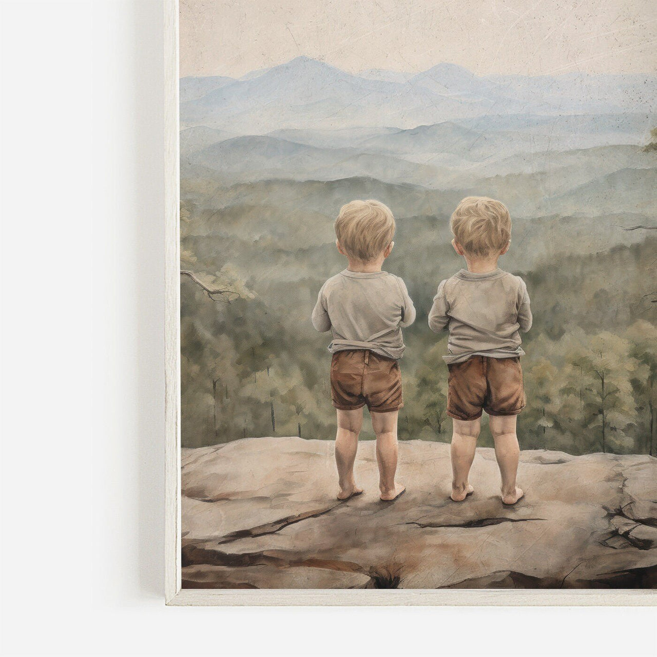 Twin Brothers Adventure Print – Boys Room Wall Art