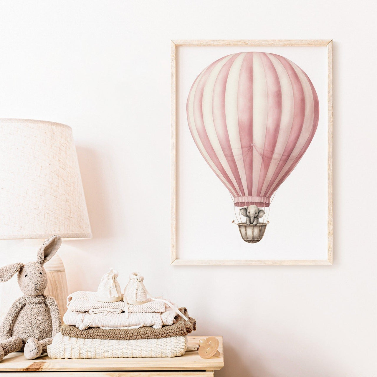 Baby Elephant Wall Art – Animal Nursery Print