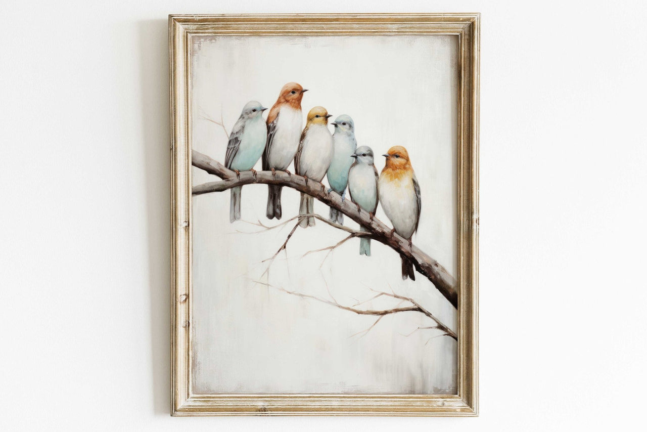 Colorful Bird Wall Art – Nature Nursery Print