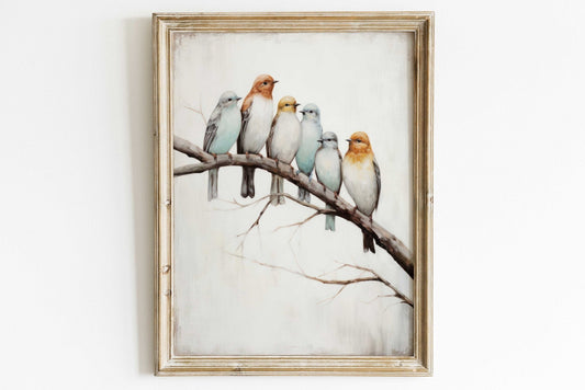 Colorful Bird Wall Art – Nature Nursery Print
