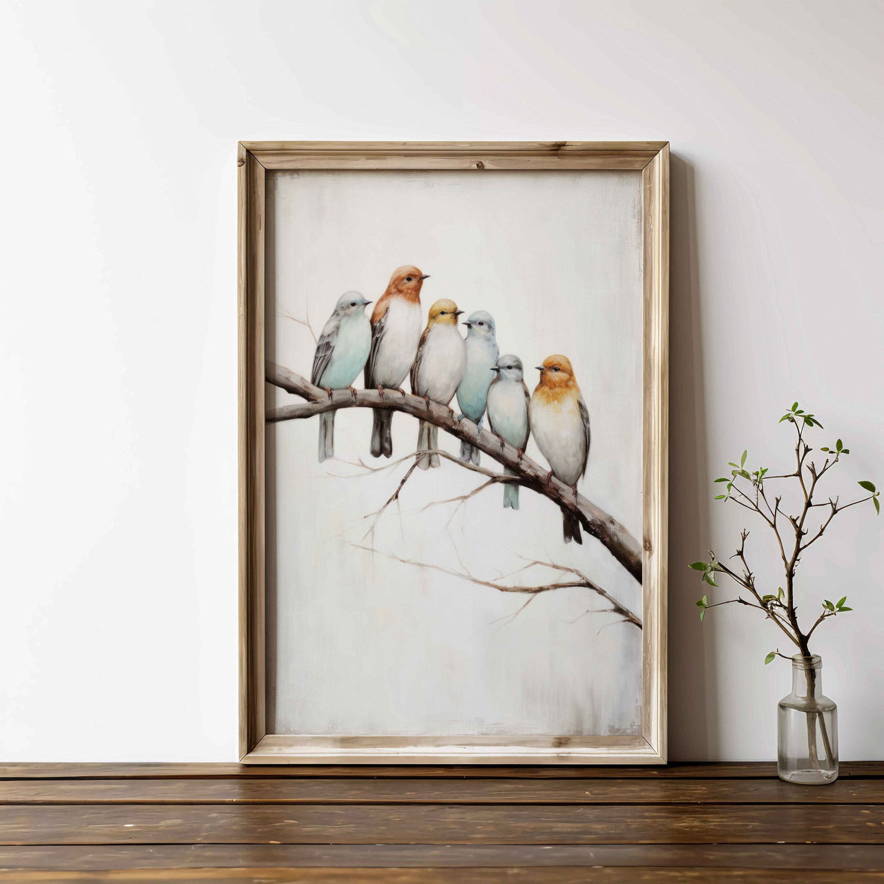 Colorful Bird Wall Art – Nature Nursery Print