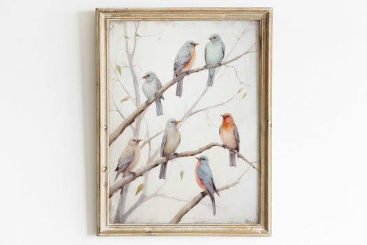 Colorful Bird Wall Art – Nature Nursery Print