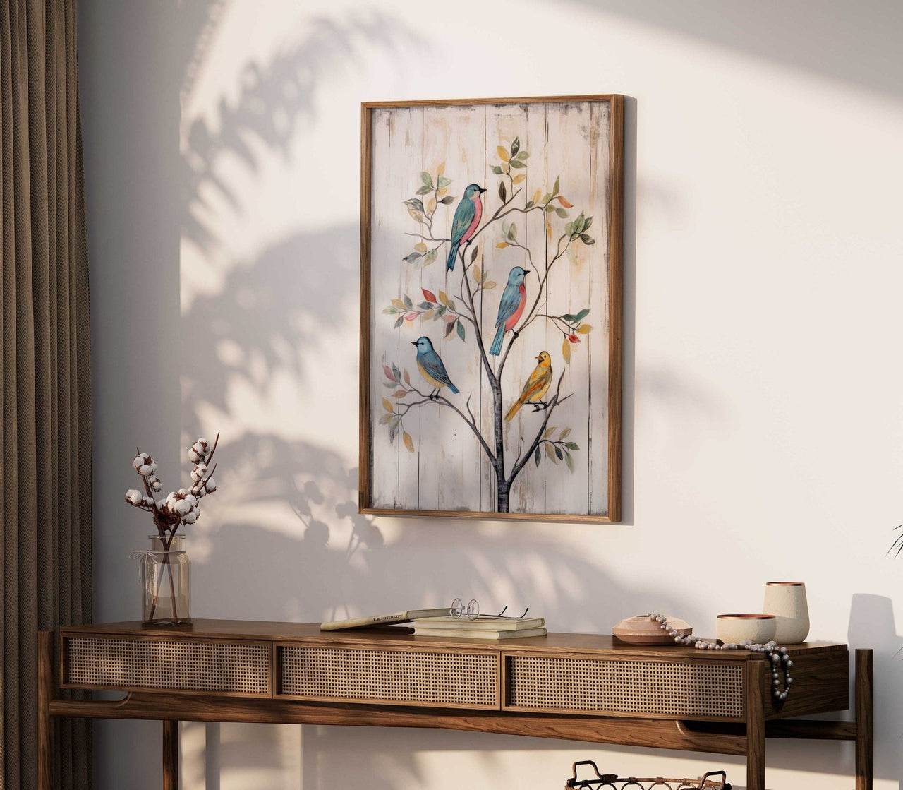 Vintage Birds Wall Art – Animal Nursery Print