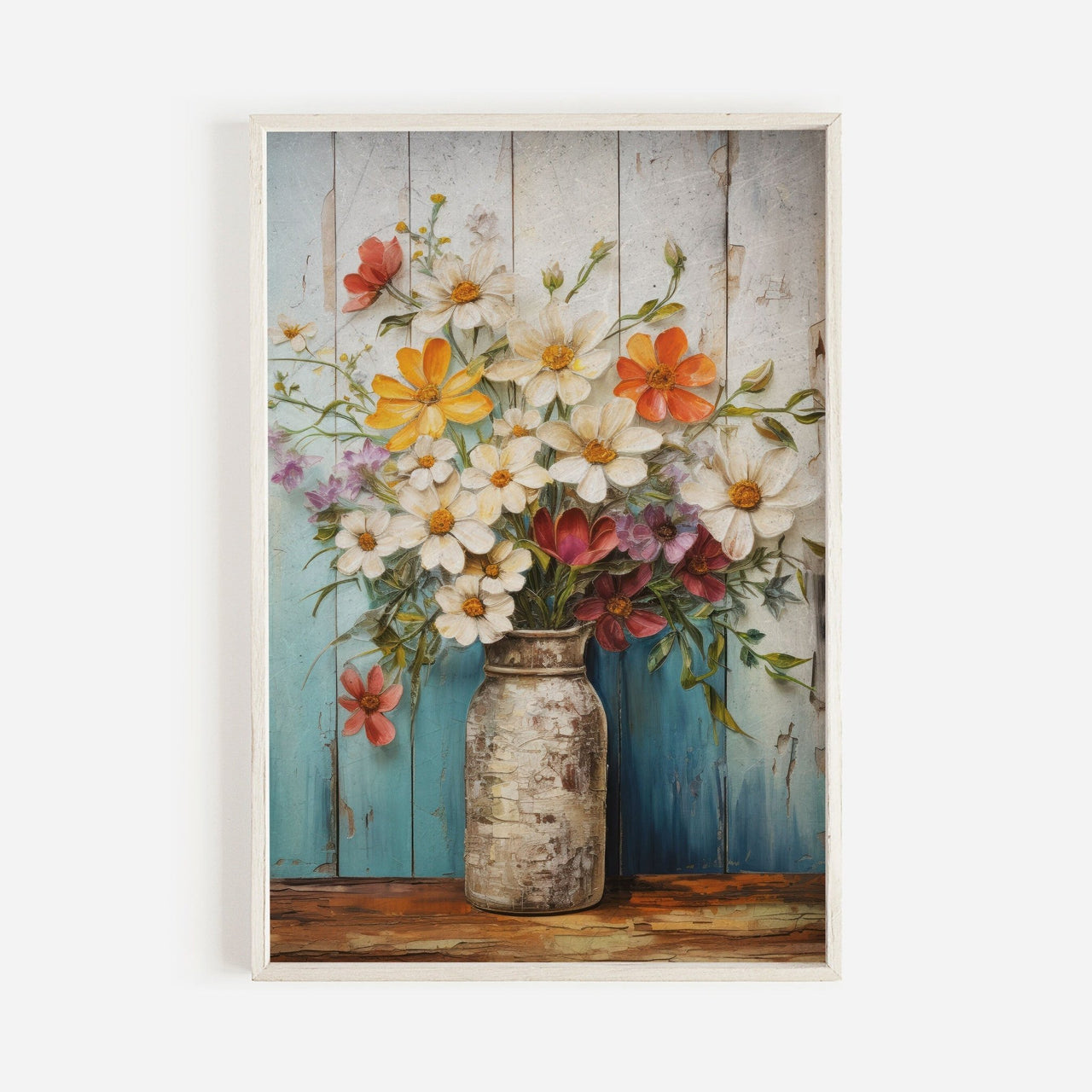 Wildflower Print – Floral Living Room Wall Decor