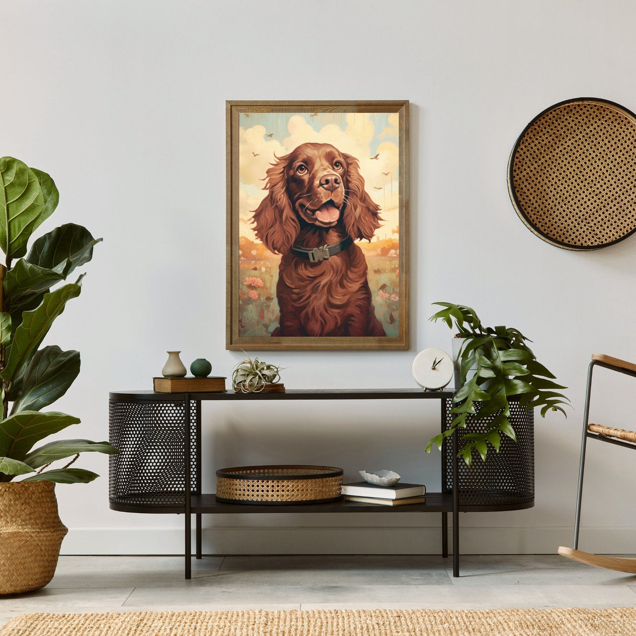 Cocker Spaniel Print – Canine Living Room Wall Art