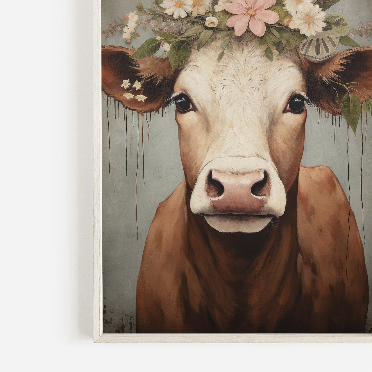 Cow Wall Art – Farmhouse Nursery Print