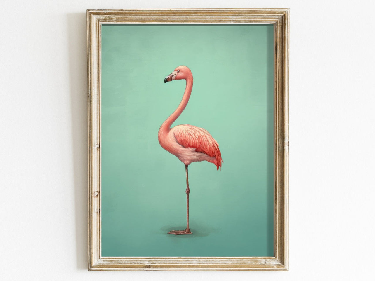Flamingo Print – Bird Wall Decor for Kids Room