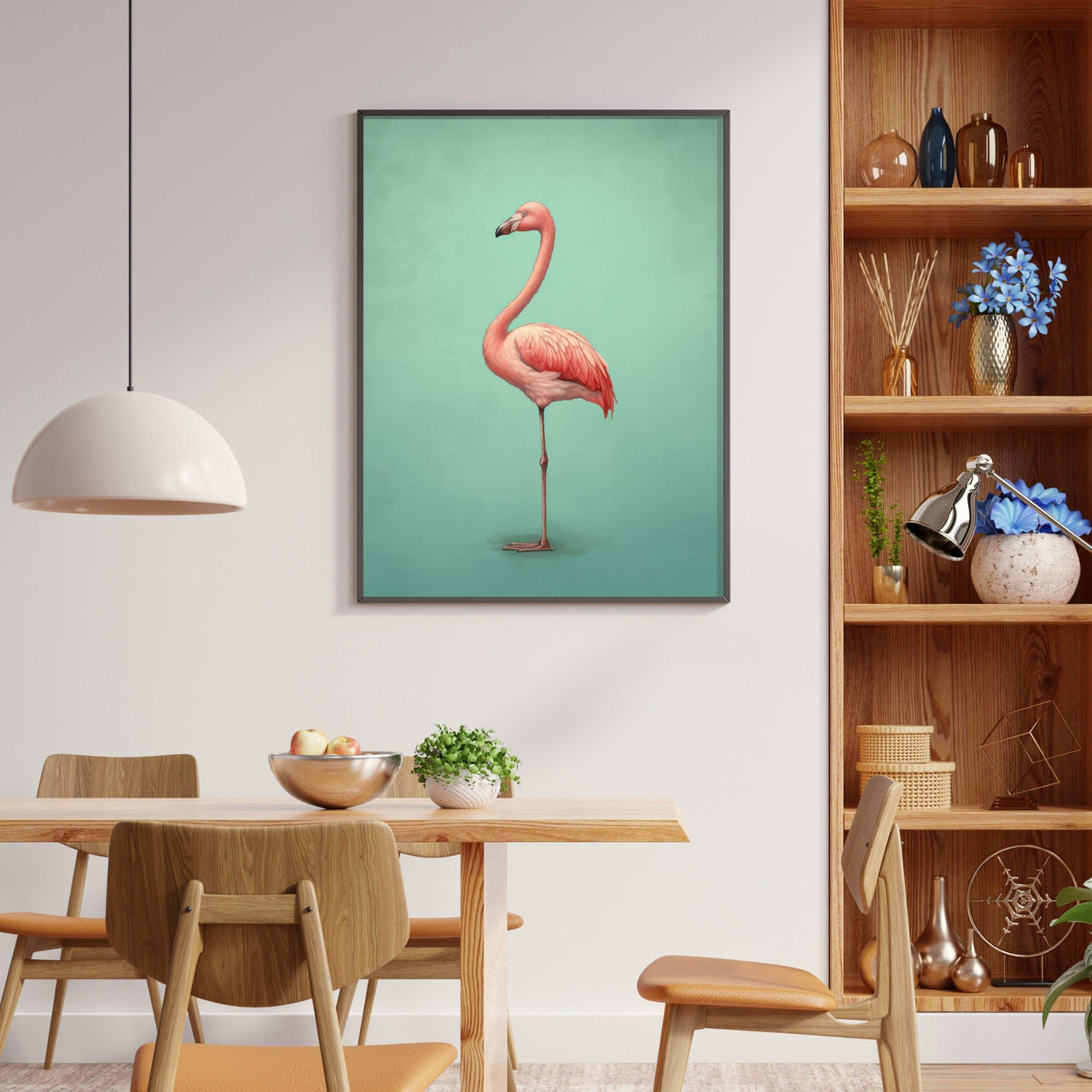 Flamingo Print – Bird Wall Decor for Kids Room