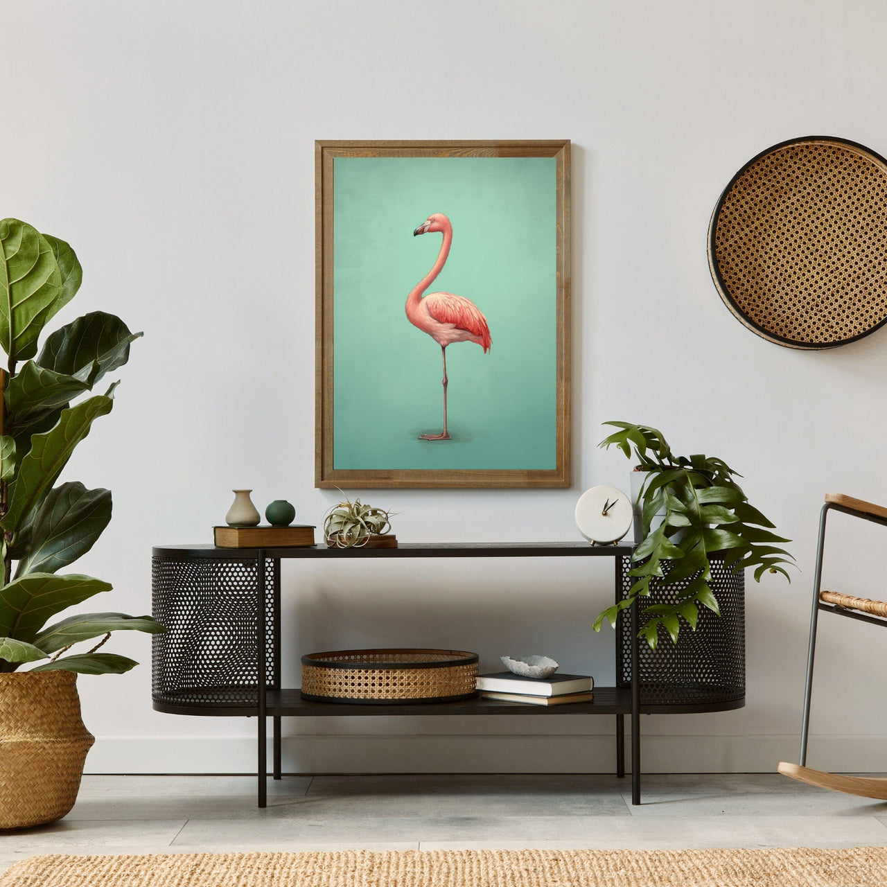 Flamingo Print – Bird Wall Decor for Kids Room