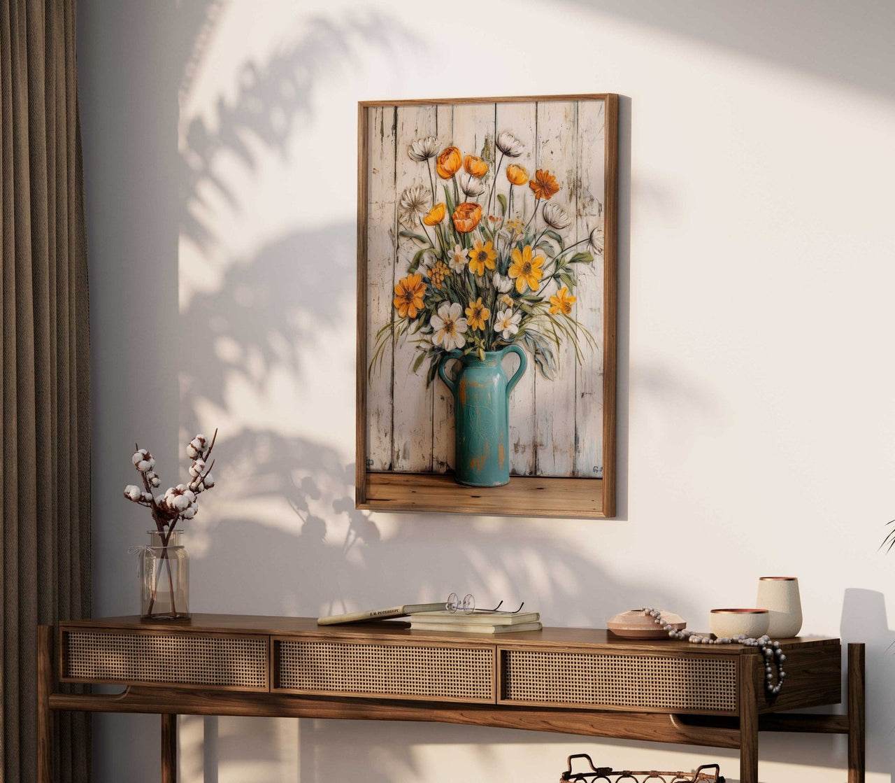 Vintage Floral Wall Art – Botanical Home Print