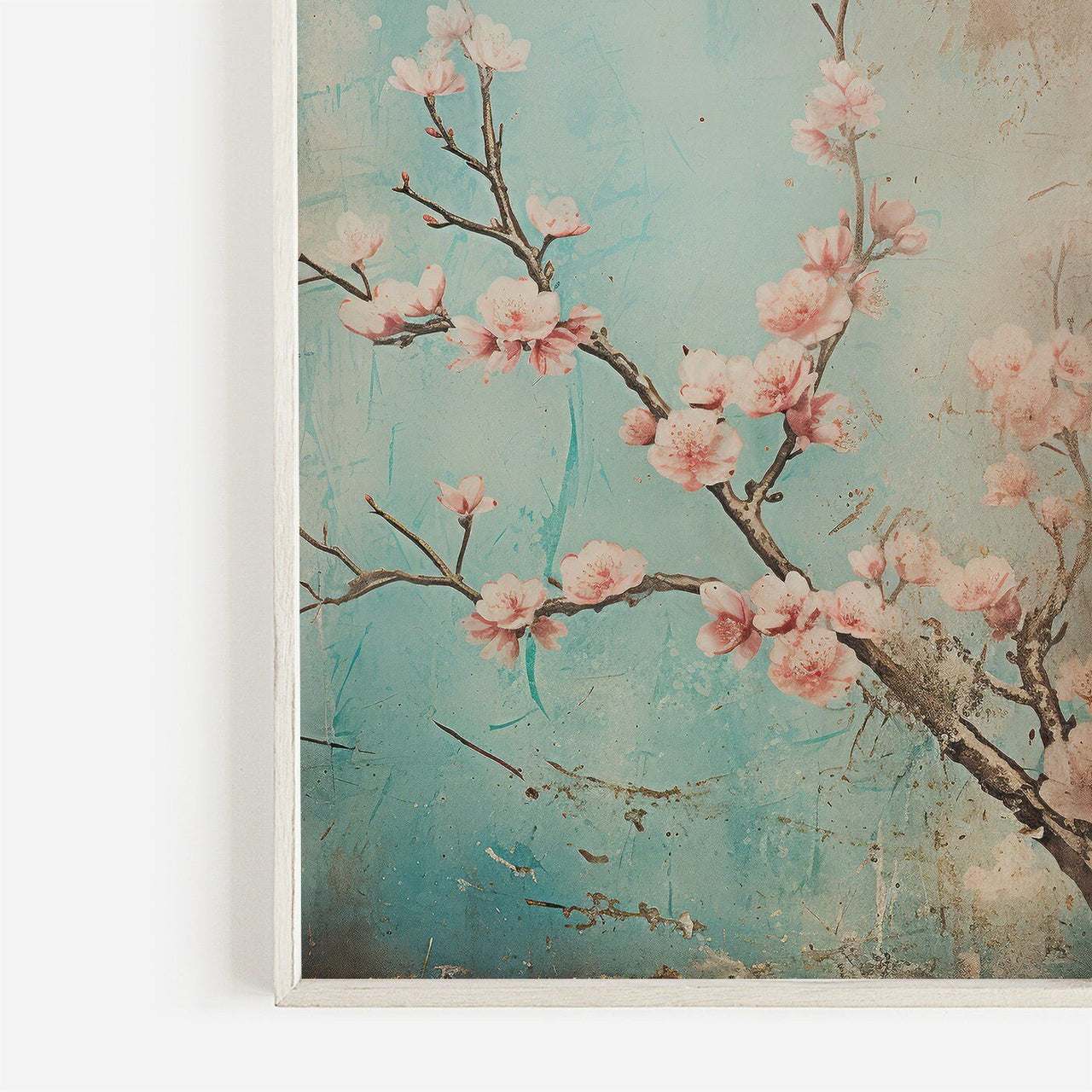 Cherry Blossom Print – Floral Girls Room Wall Decor