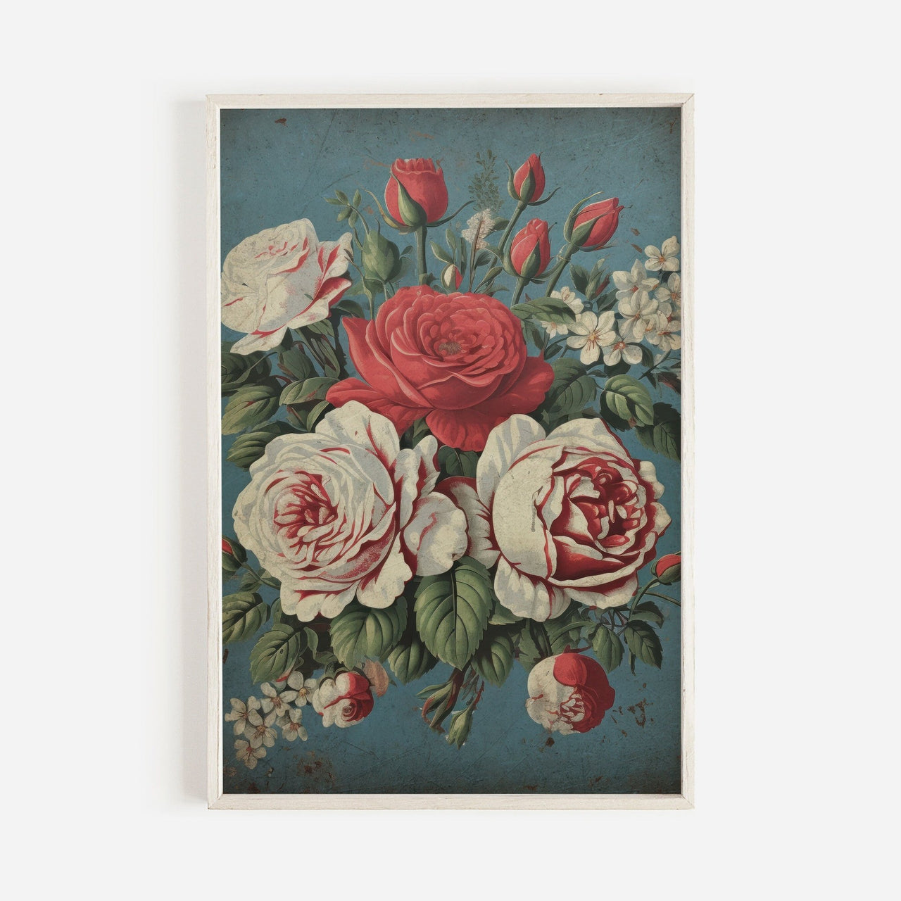 Rose Bouquet Print – Floral French Country Wall Decor