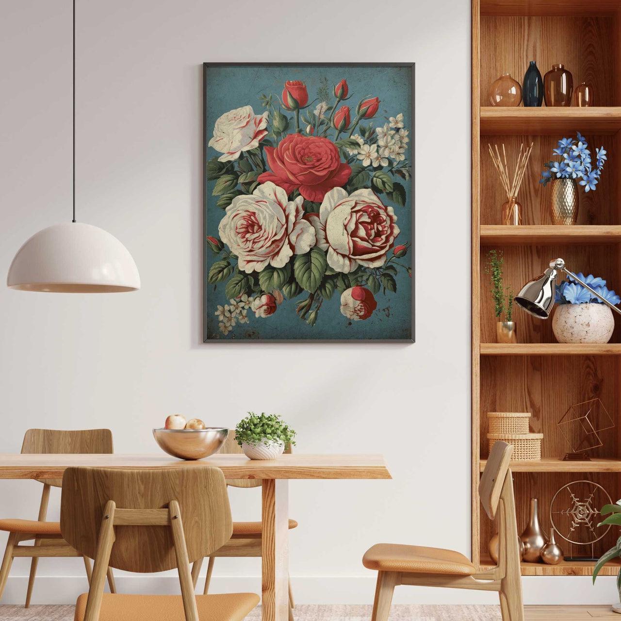 Rose Bouquet Print – Floral French Country Wall Decor