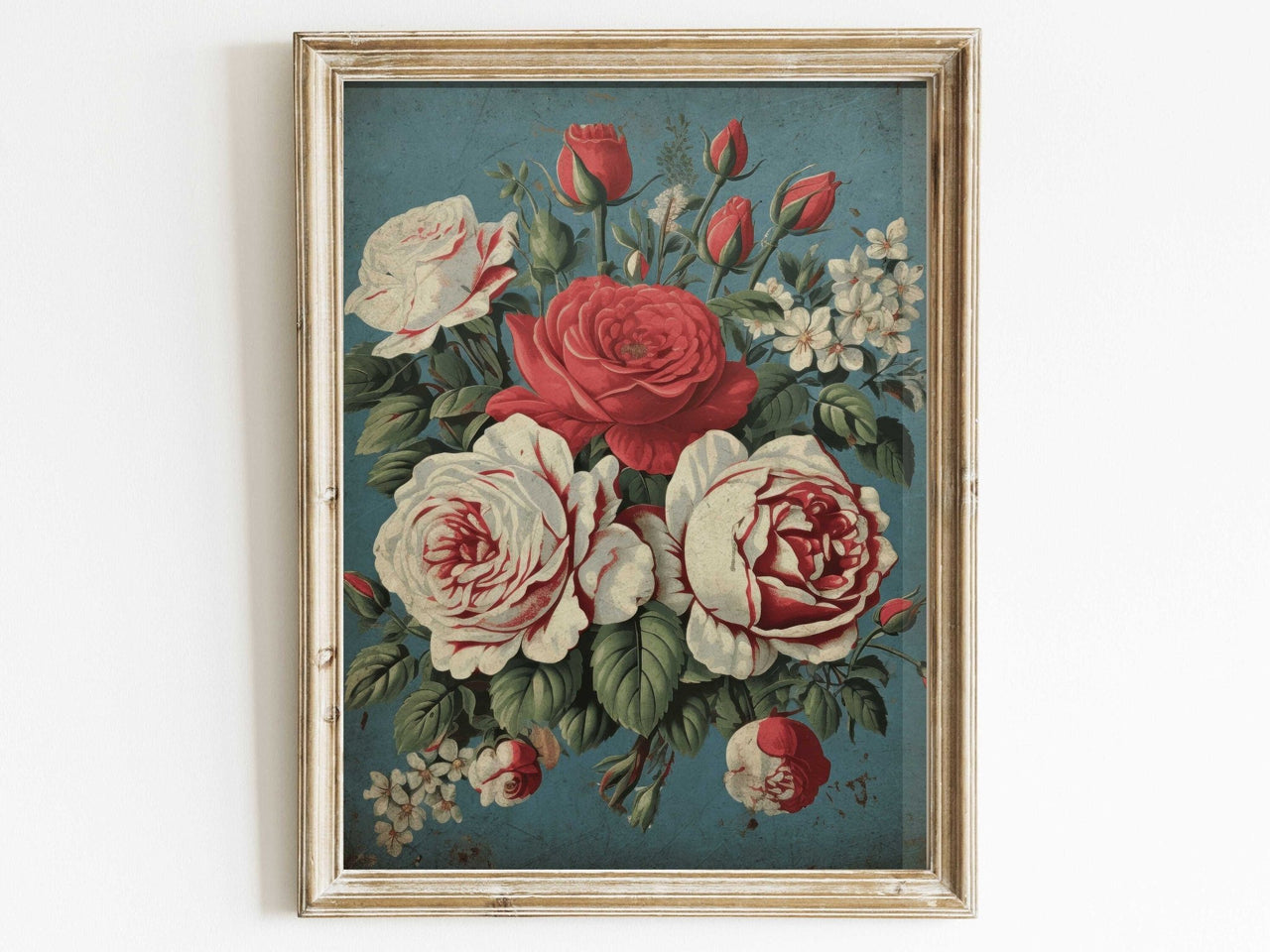 Rose Bouquet Print – Floral French Country Wall Decor