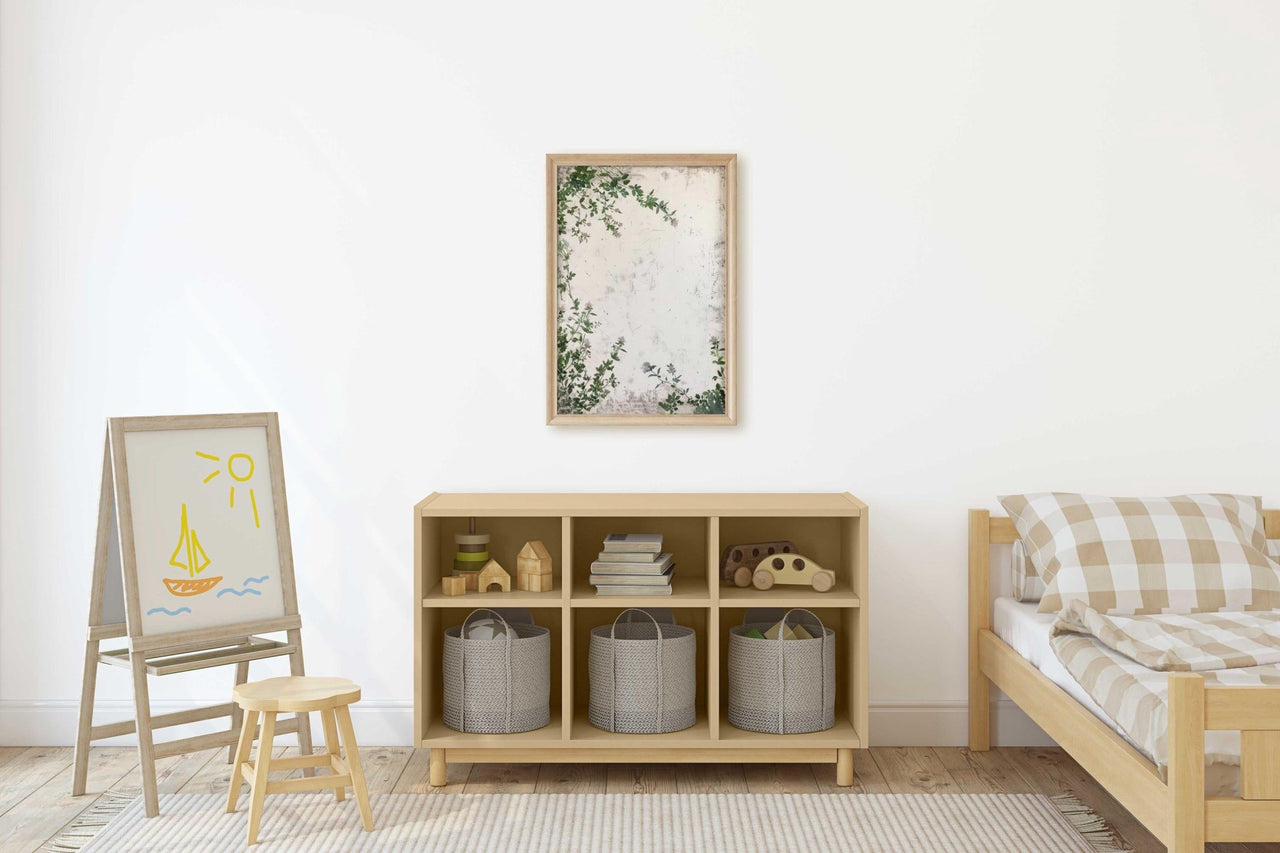 Green Floral Print – Botanical Nursery Wall Decor