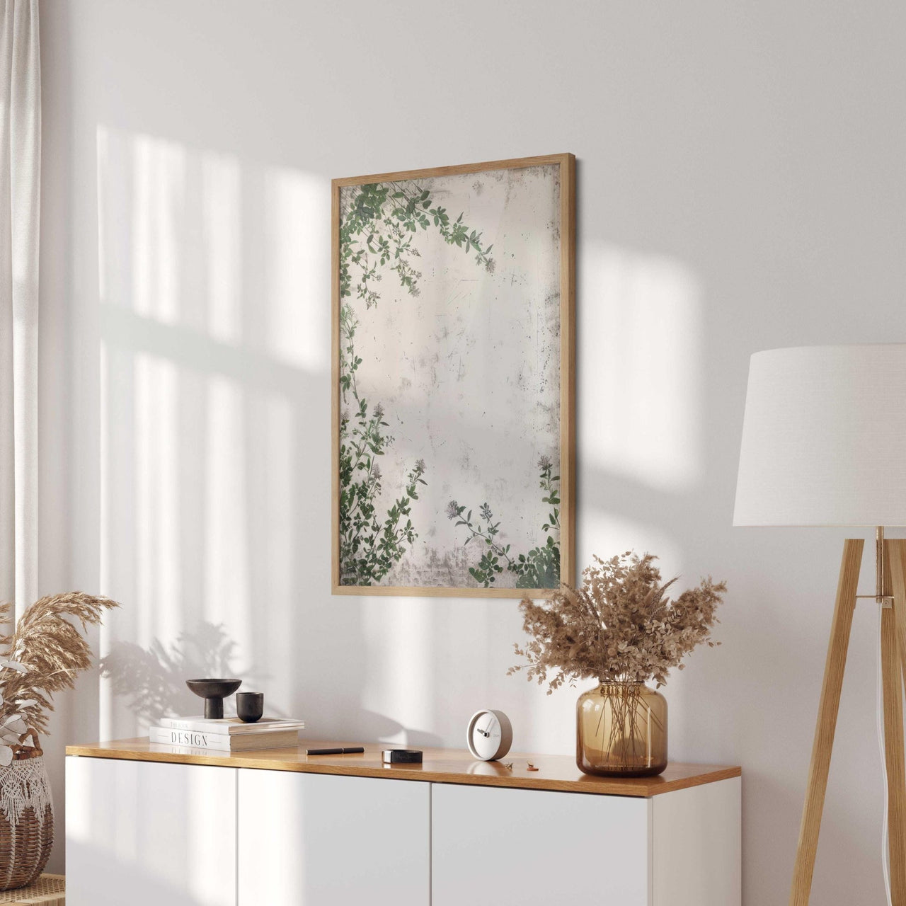 Green Floral Print – Botanical Nursery Wall Decor
