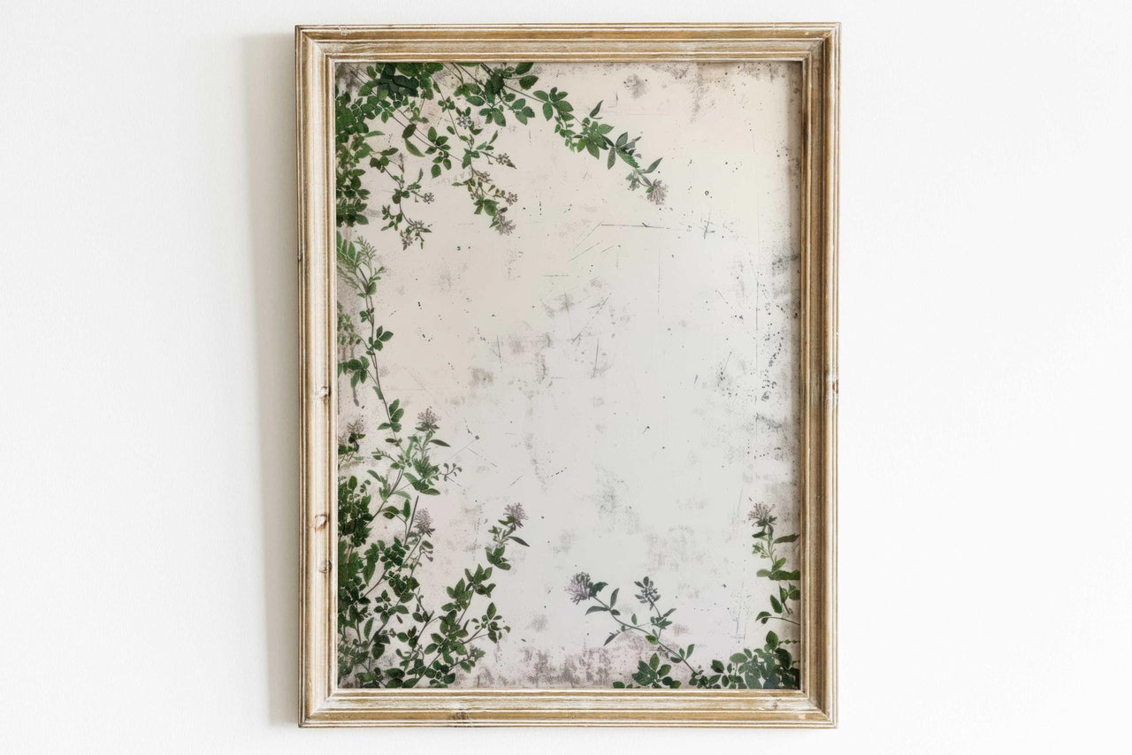 Green Floral Print – Botanical Nursery Wall Decor