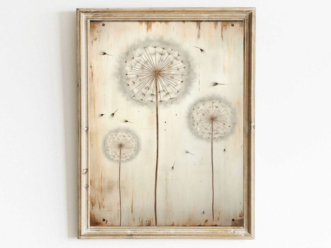 Dandelion Wall Art – Floral Living Room Print