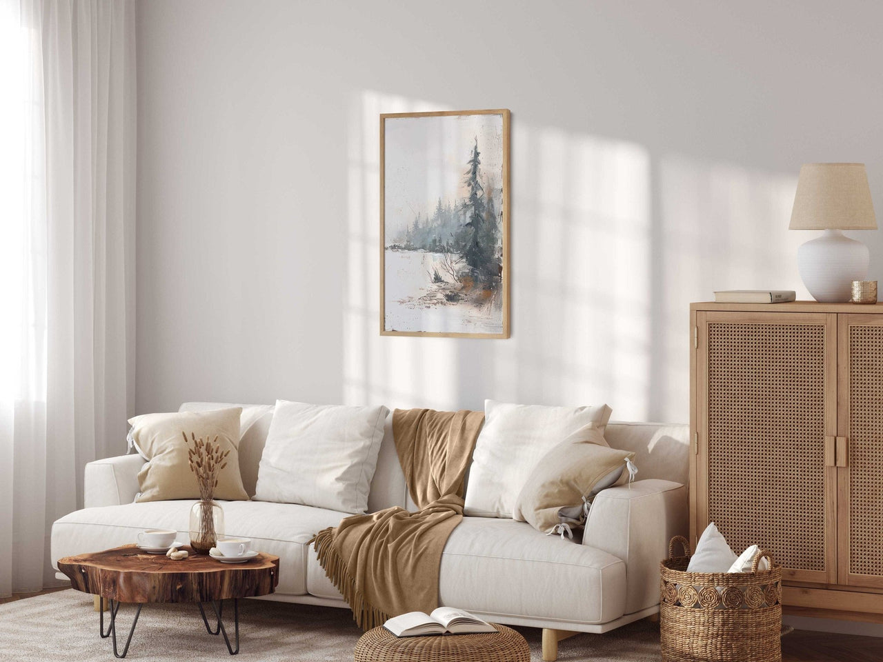 Spruce Forest Wall Art – Woodland Boys Room Print