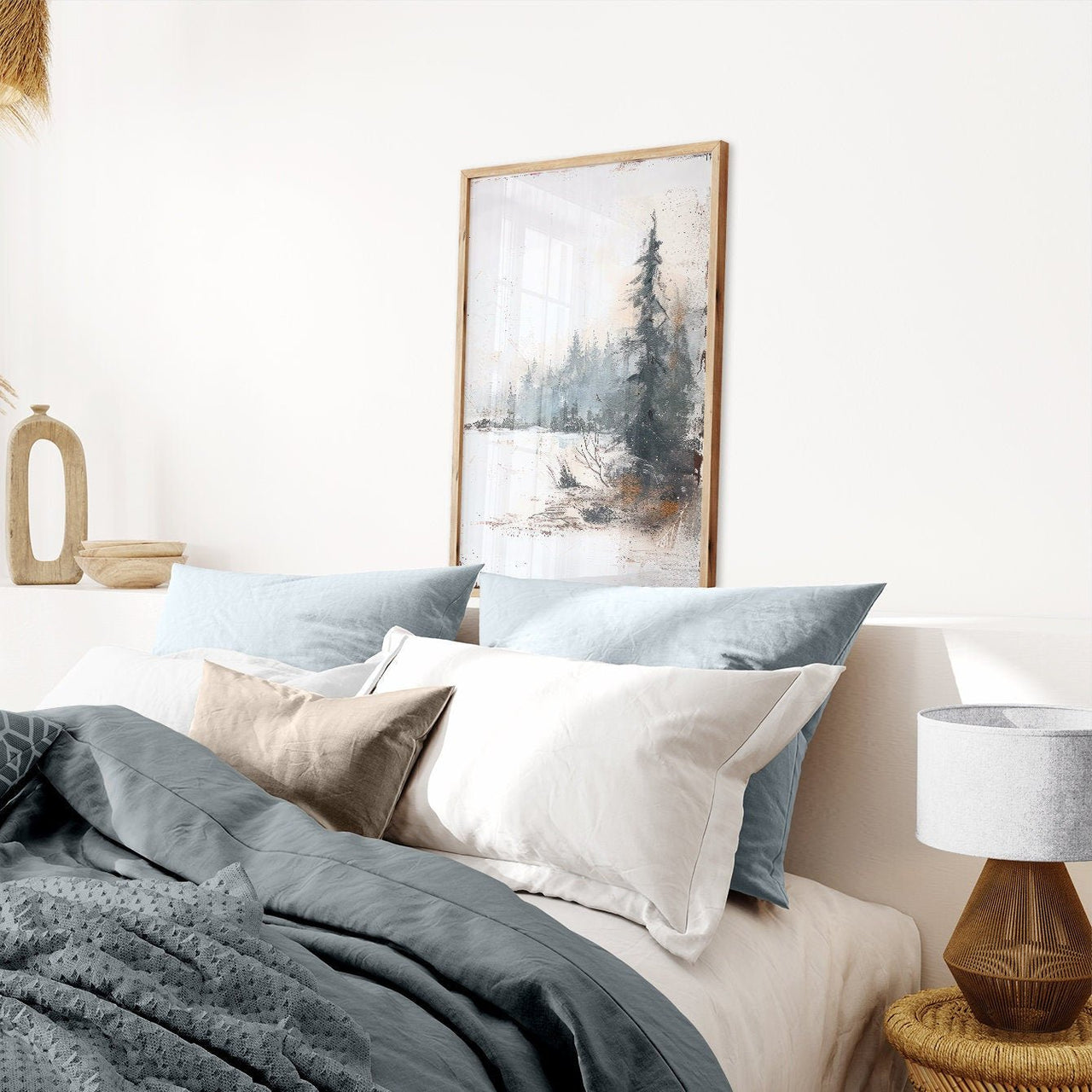 Spruce Forest Wall Art – Woodland Boys Room Print