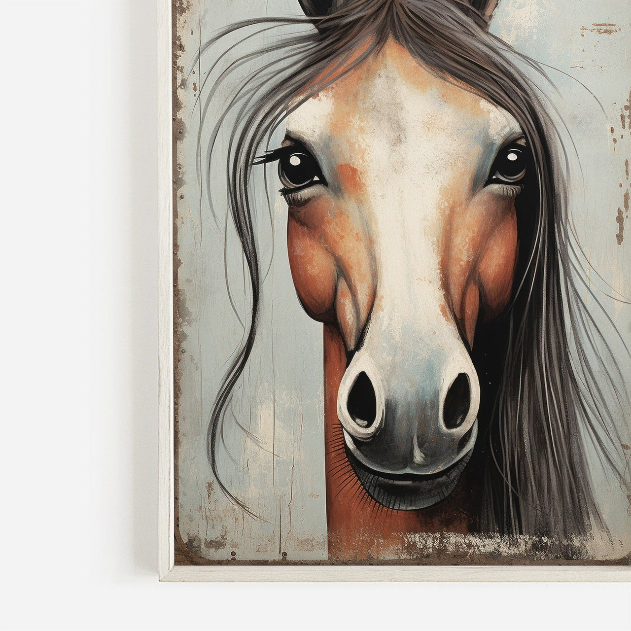 Horse Portrait Wall Decor – Equestrian Nursery Print