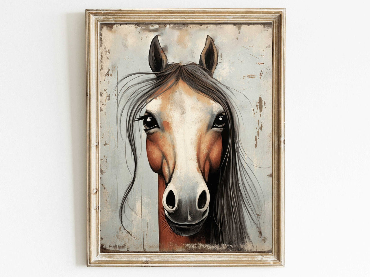 Horse Portrait Wall Decor – Equestrian Nursery Print