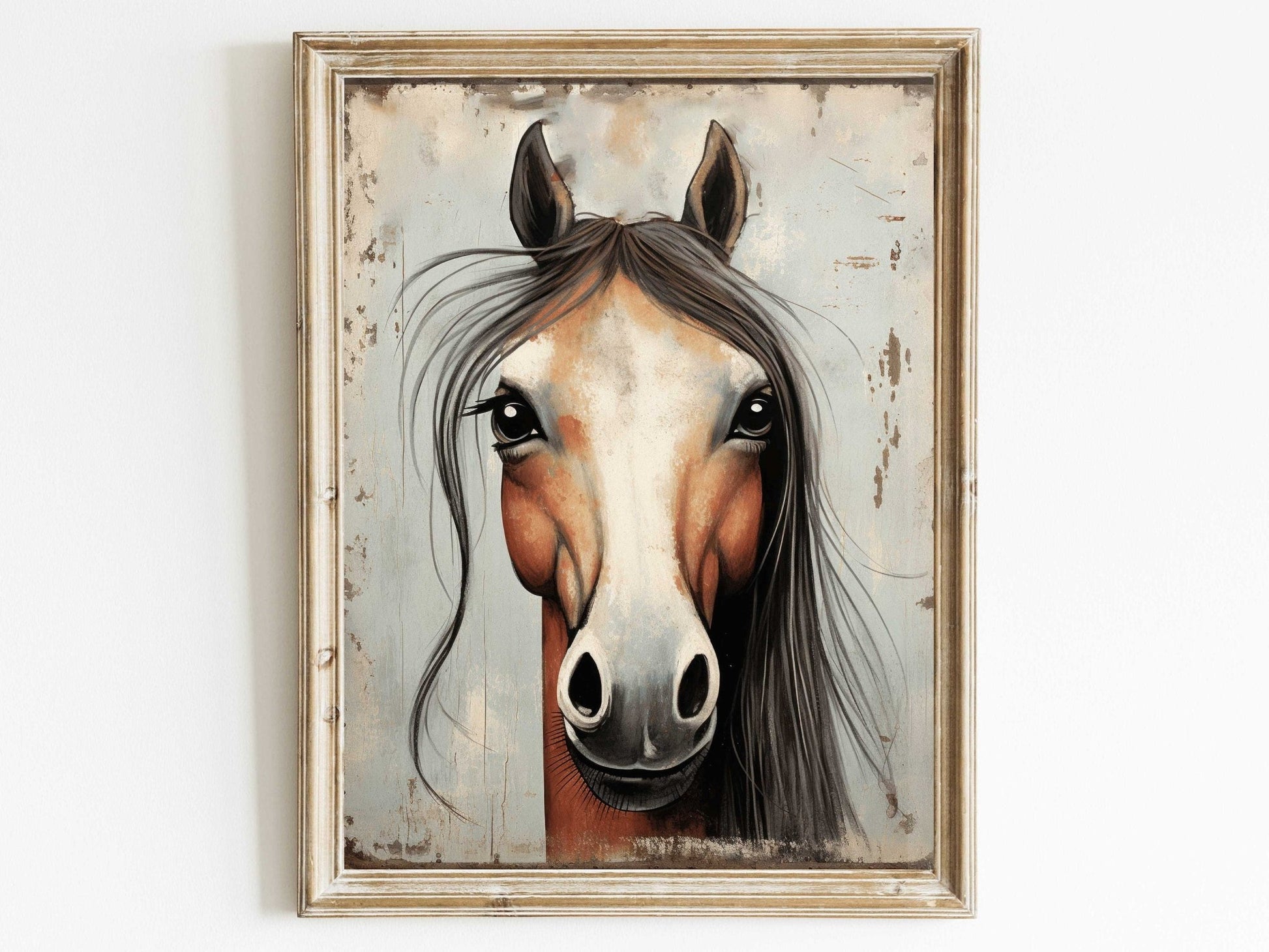 Vintage Horse Wall Art, Equestrian Home Decor, Horse Portraits - WildfieldPrints
