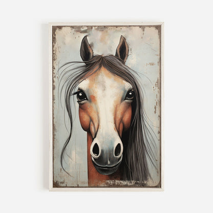 Vintage Horse Wall Art, Equestrian Home Decor, Horse Portraits - WildfieldPrints