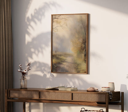 Vintage Landscape Prints, Rustic Antique Wall Decor, Nature Art - WildfieldPrints