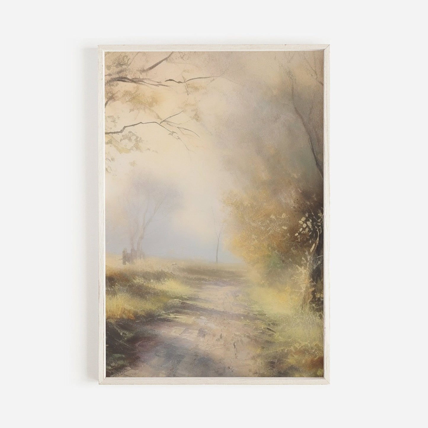 Vintage Landscape Prints, Rustic Antique Wall Decor, Nature Art - WildfieldPrints