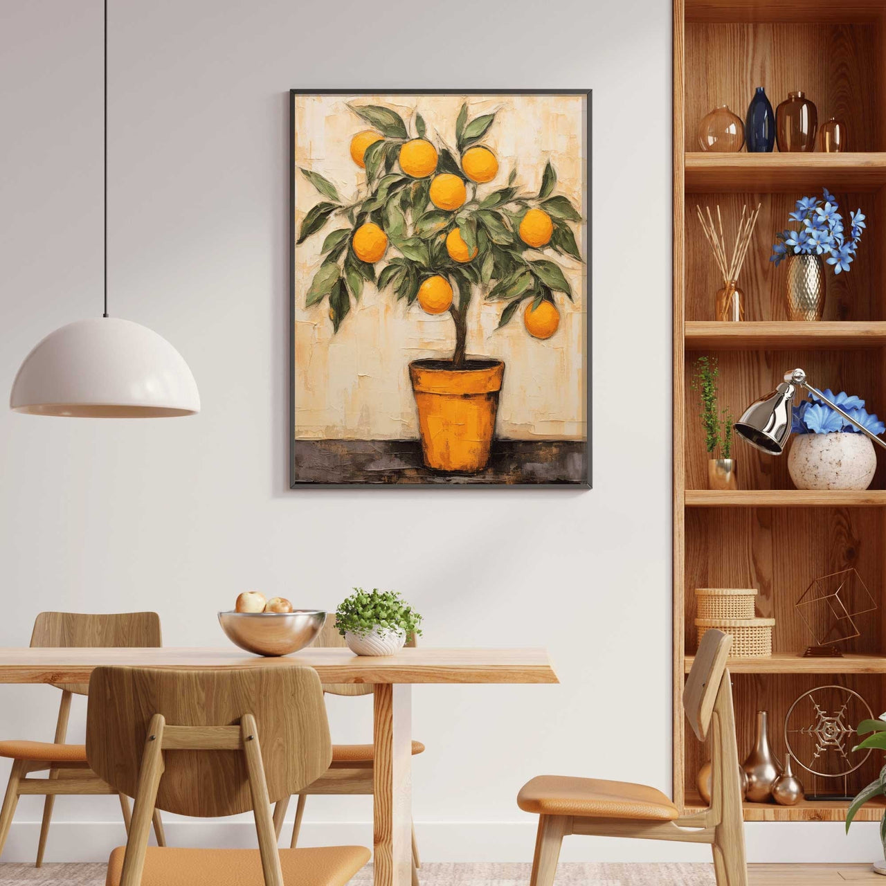 Orange Tree Wall Art – Botanical Kitchen Print