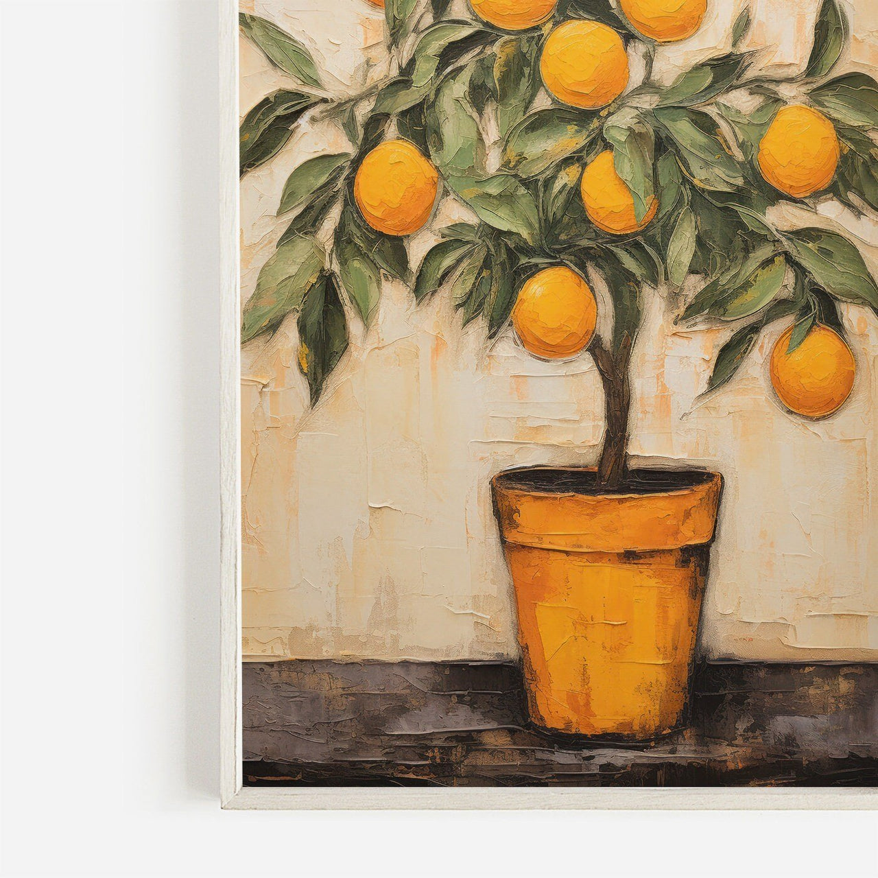 Orange Tree Wall Art – Botanical Kitchen Print