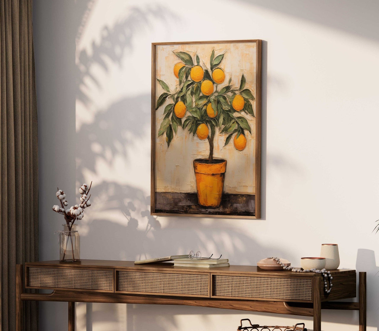 Orange Tree Wall Art – Botanical Kitchen Print
