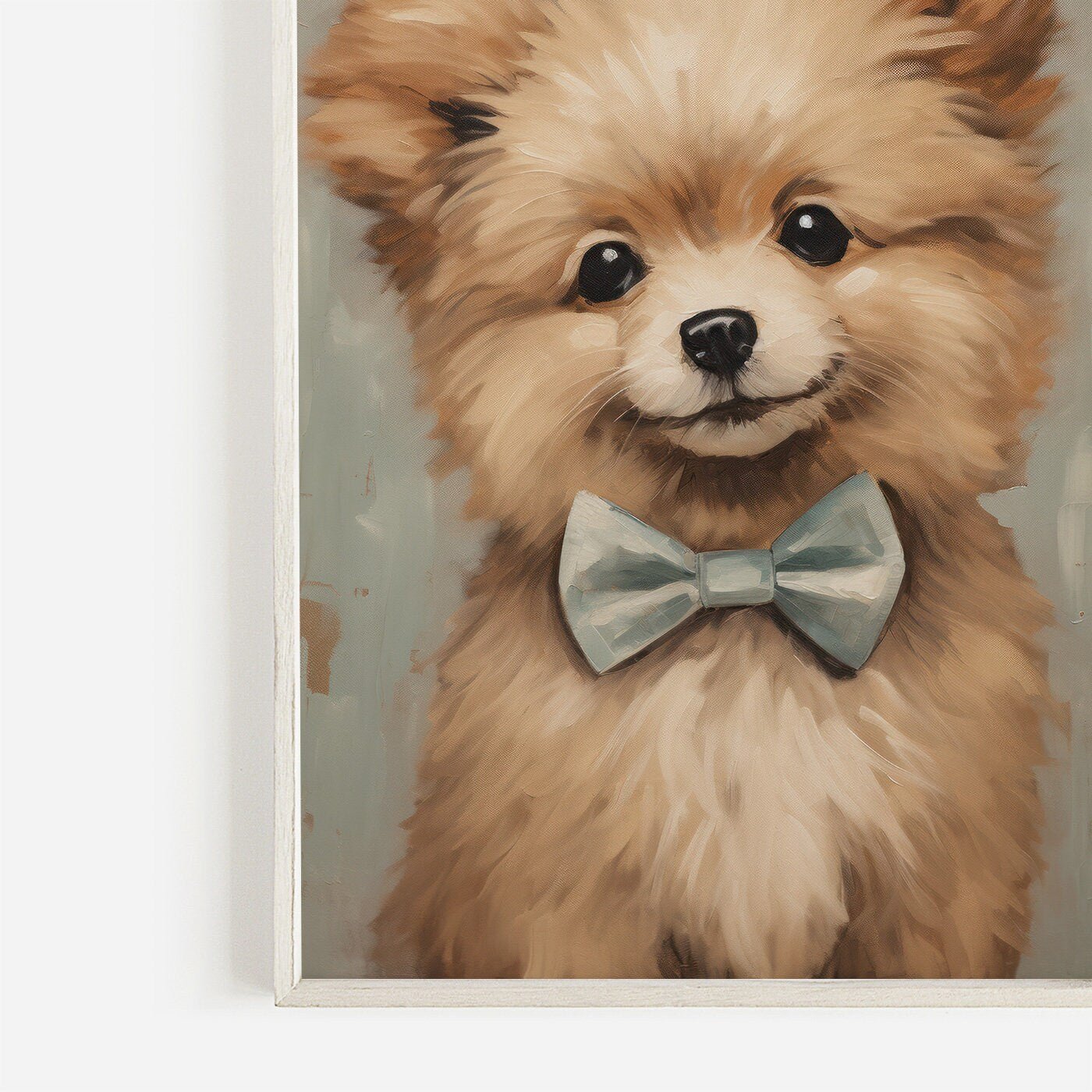 Vintage Pomeranian Wall Art, Dog Decor for Pomeranian Lovers - WildfieldPrints