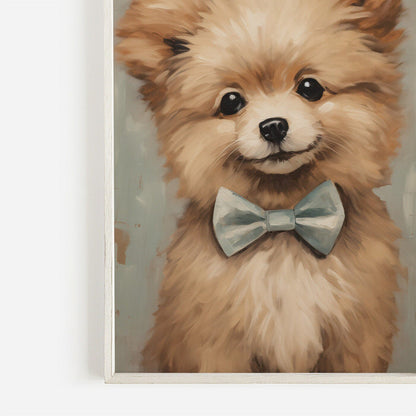 Vintage Pomeranian Wall Art, Dog Decor for Pomeranian Lovers - WildfieldPrints