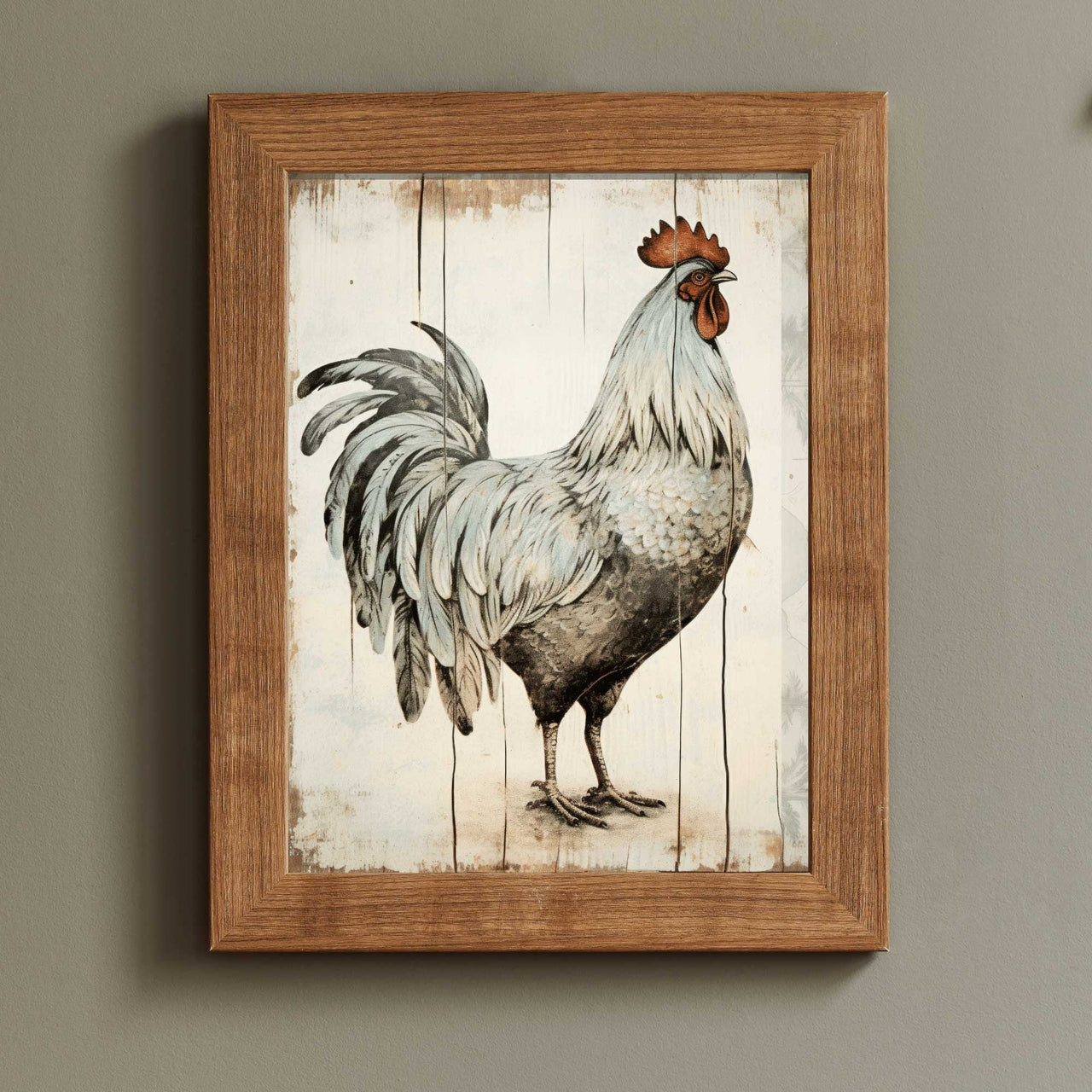 Rooster Wall Art – Farm Kitchen Print