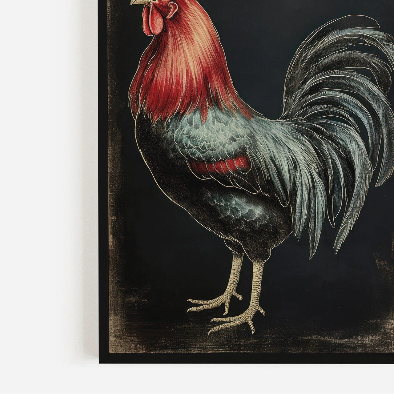 Rooster Wall Art – Farm Animal Kitchen Print